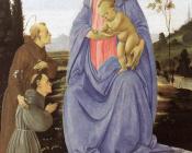 菲利皮诺 利比 : Madonna with Child St Anthony of Padua and a Friar